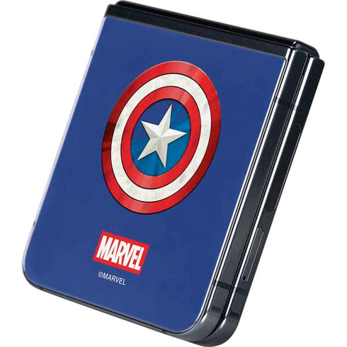 Marvel Captain America Shield Galaxy Z Flip5 5G Skin